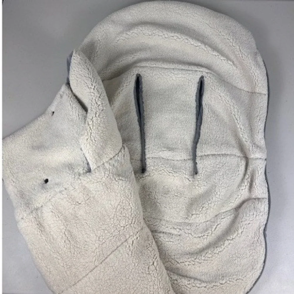 Orzbow Universal Stroller Footmuff Bunting Bag Grey‎ Sherpa Lined Winter Cover